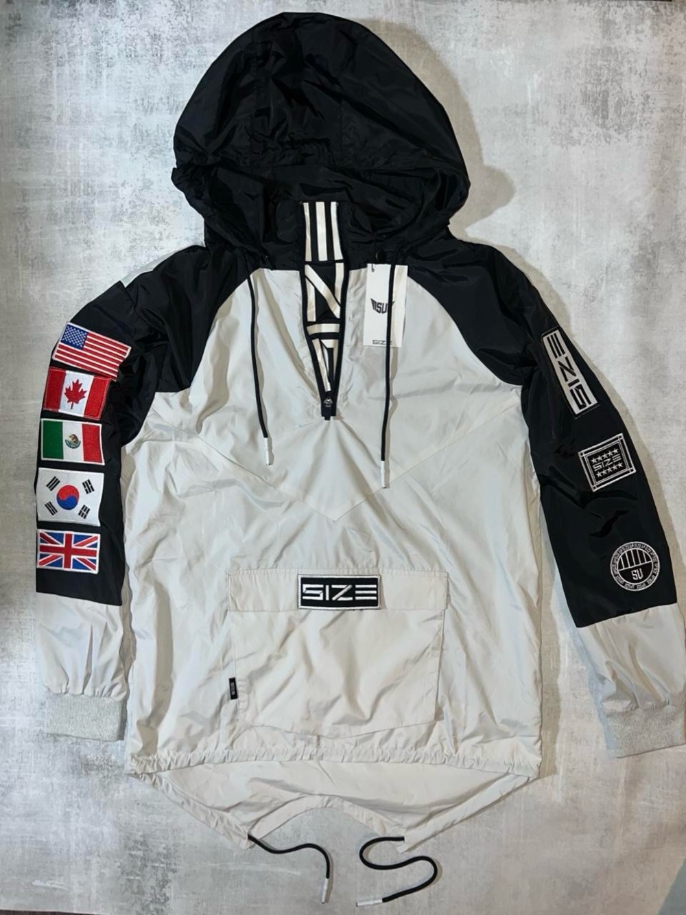 New With Tags RARE Size Up Apparel Worldwide anorak windbreaker jacket